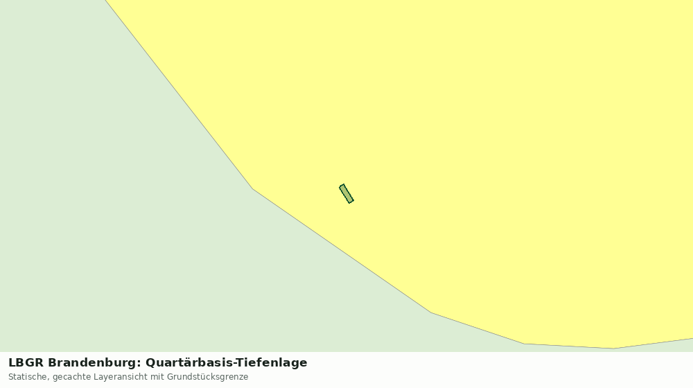 Statische Kartenansicht: LBGR Brandenburg: Quartärbasis-Tiefenlage
