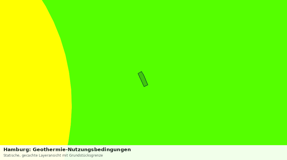 Statische Kartenansicht: Hamburg: Geothermie-Nutzungsbedingungen