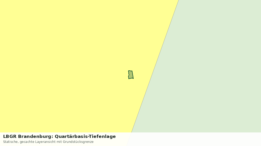 Statische Kartenansicht: LBGR Brandenburg: Quartärbasis-Tiefenlage