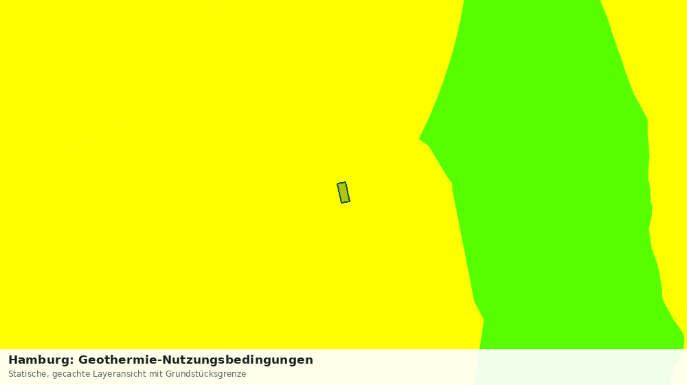 Statische Kartenansicht: Hamburg: Geothermie-Nutzungsbedingungen