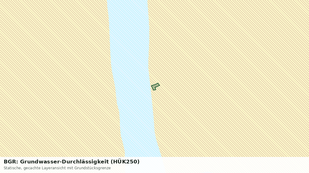 Statische Kartenansicht: BGR: Grundwasser-Durchlässigkeit (HÜK250)