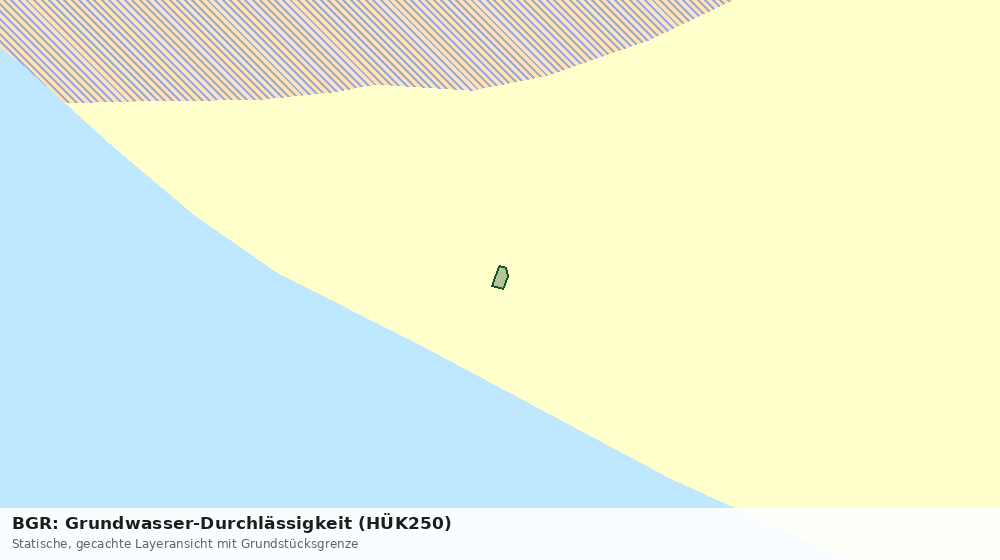 Statische Kartenansicht: BGR: Grundwasser-Durchlässigkeit (HÜK250)