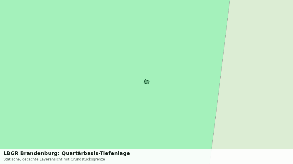 Statische Kartenansicht: LBGR Brandenburg: Quartärbasis-Tiefenlage