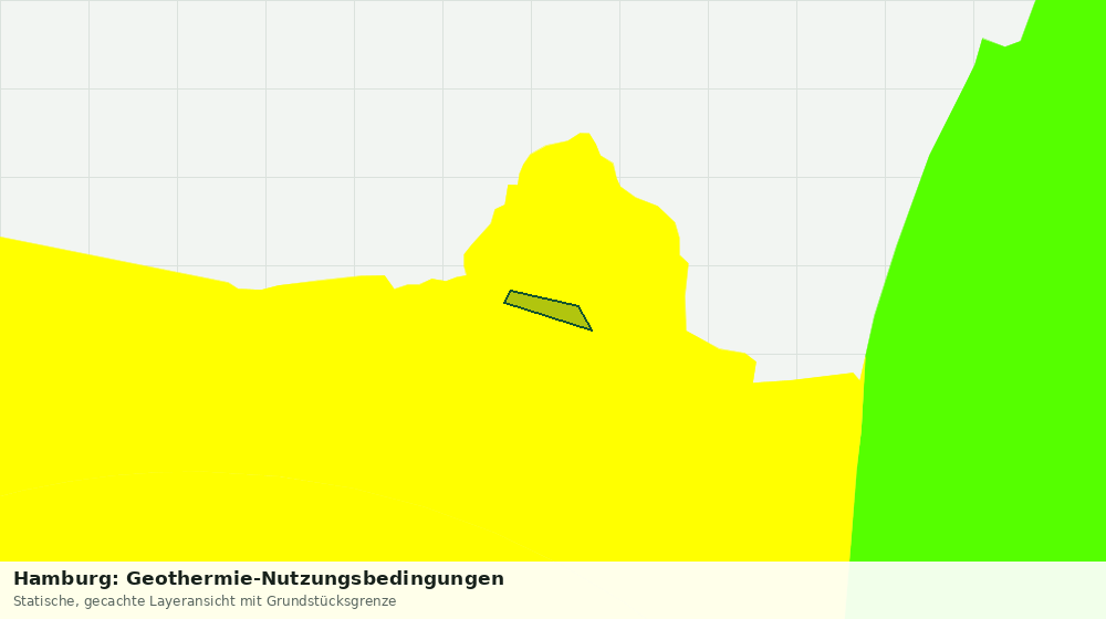 Statische Kartenansicht: Hamburg: Geothermie-Nutzungsbedingungen