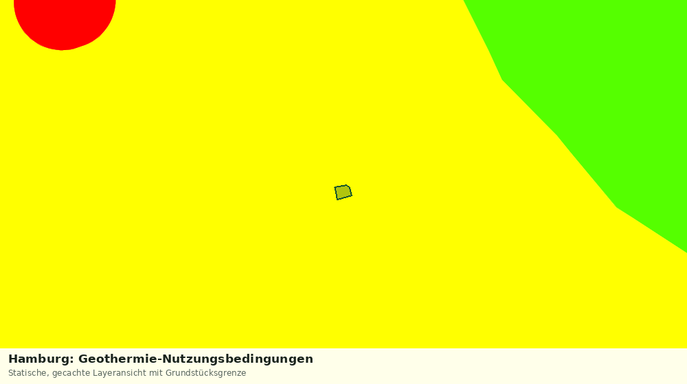 Statische Kartenansicht: Hamburg: Geothermie-Nutzungsbedingungen