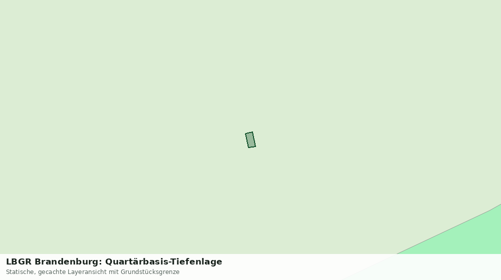 Statische Kartenansicht: LBGR Brandenburg: Quartärbasis-Tiefenlage