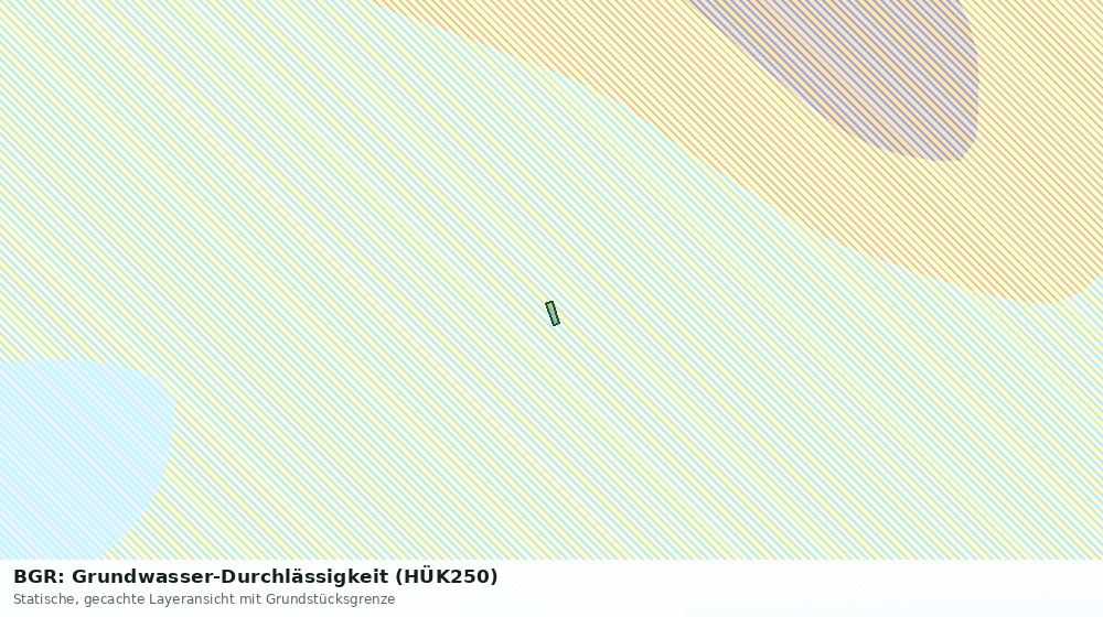Statische Kartenansicht: BGR: Grundwasser-Durchlässigkeit (HÜK250)