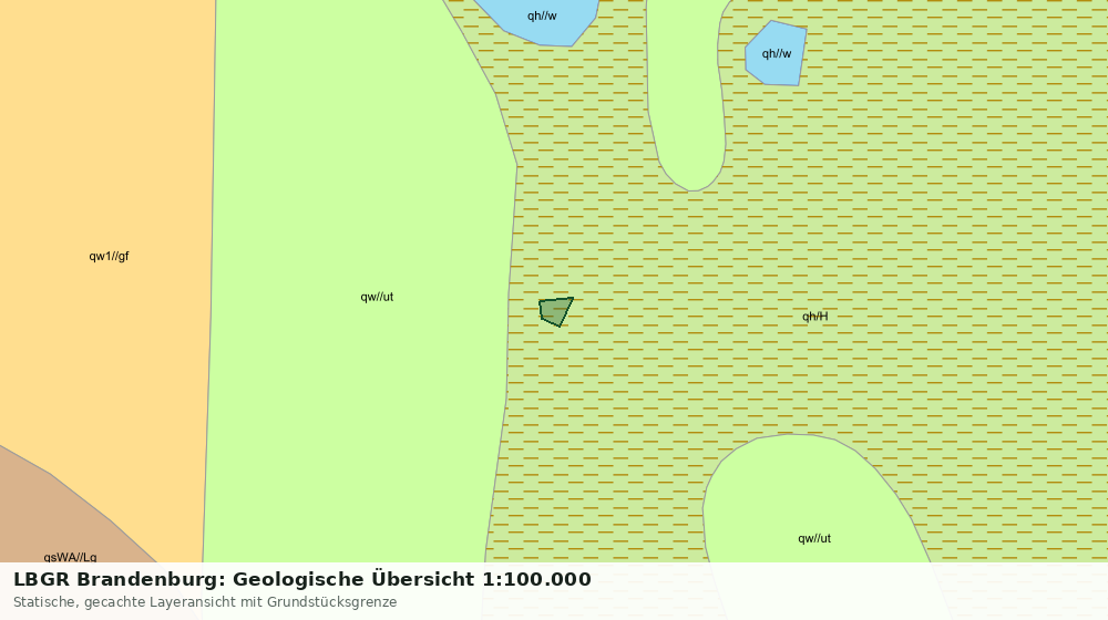 Statische Kartenansicht: LBGR Brandenburg: Geologische Übersicht 1:100.000