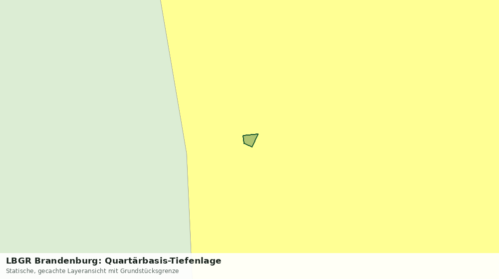Statische Kartenansicht: LBGR Brandenburg: Quartärbasis-Tiefenlage