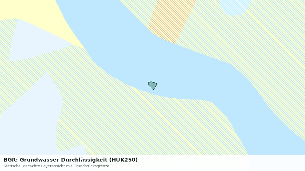 Statische Kartenansicht: BGR: Grundwasser-Durchlässigkeit (HÜK250)