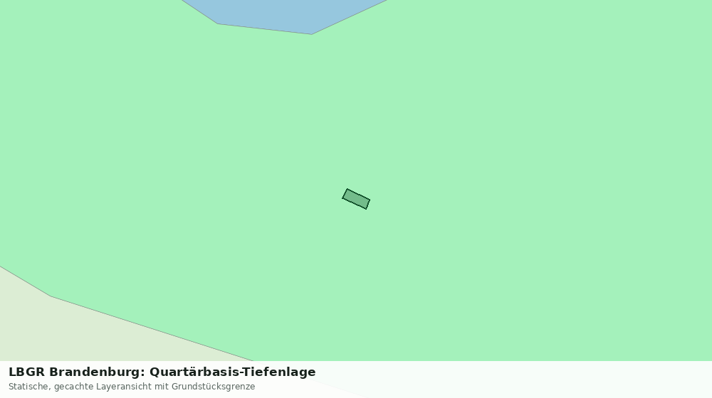 Statische Kartenansicht: LBGR Brandenburg: Quartärbasis-Tiefenlage