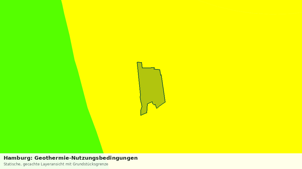 Statische Kartenansicht: Hamburg: Geothermie-Nutzungsbedingungen