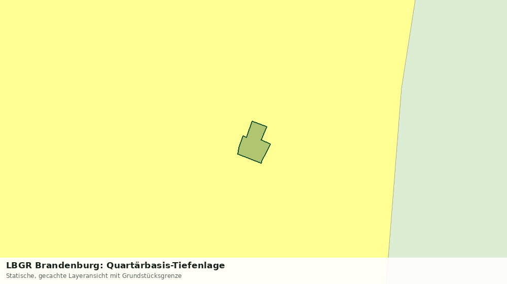 Statische Kartenansicht: LBGR Brandenburg: Quartärbasis-Tiefenlage