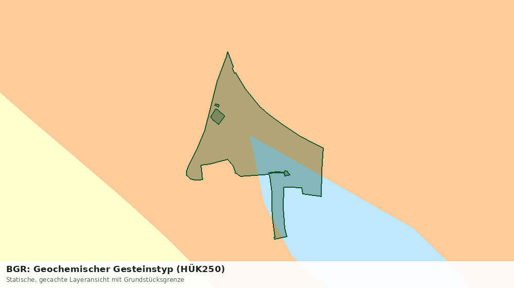 Statische Kartenansicht: BGR: Geochemischer Gesteinstyp (HÜK250)