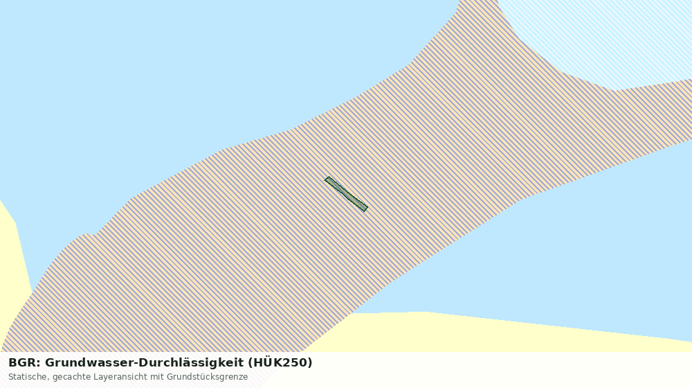 Statische Kartenansicht: BGR: Grundwasser-Durchlässigkeit (HÜK250)