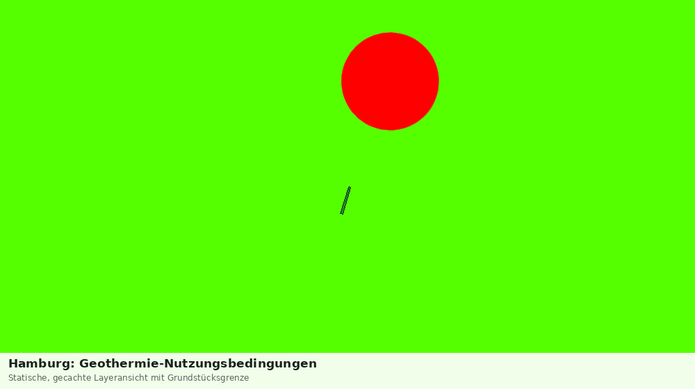 Statische Kartenansicht: Hamburg: Geothermie-Nutzungsbedingungen