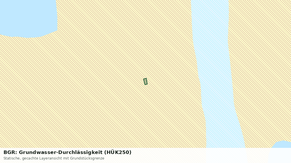 Statische Kartenansicht: BGR: Grundwasser-Durchlässigkeit (HÜK250)
