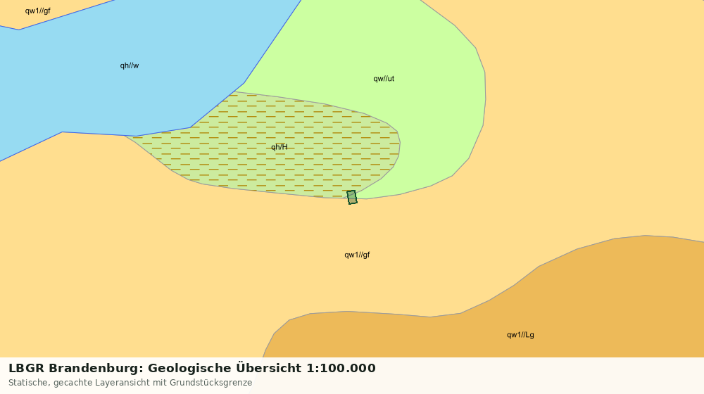 Statische Kartenansicht: LBGR Brandenburg: Geologische Übersicht 1:100.000