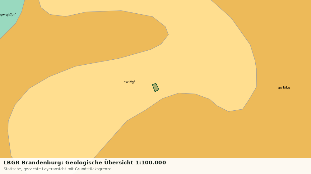 Statische Kartenansicht: LBGR Brandenburg: Geologische Übersicht 1:100.000
