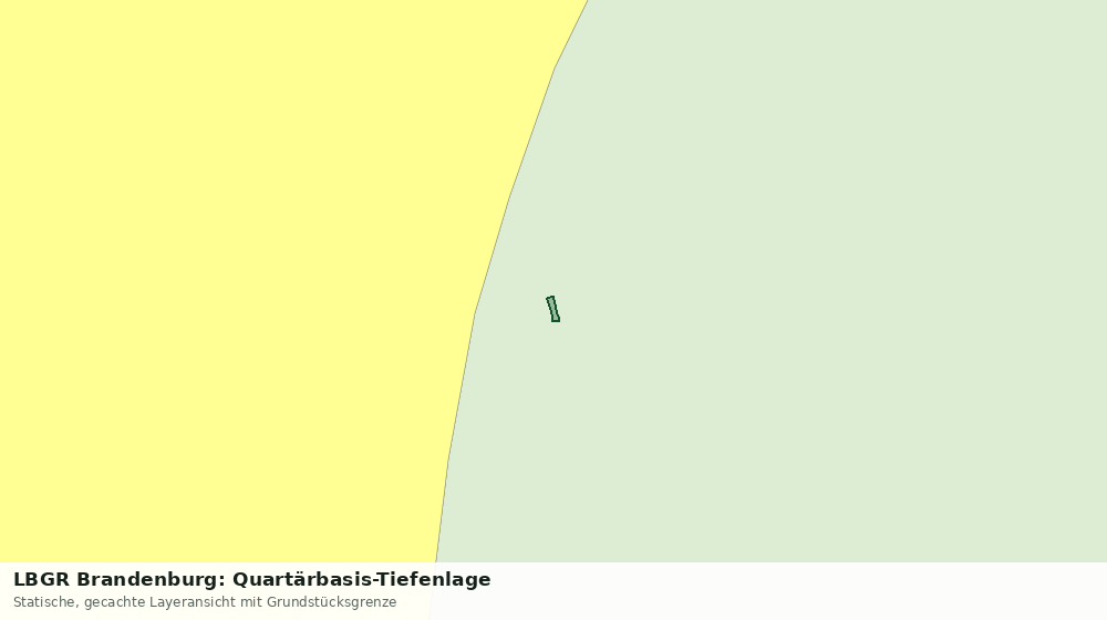 Statische Kartenansicht: LBGR Brandenburg: Quartärbasis-Tiefenlage