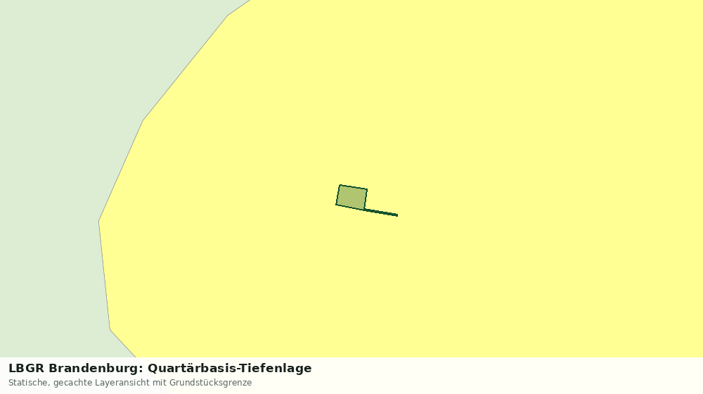 Statische Kartenansicht: LBGR Brandenburg: Quartärbasis-Tiefenlage