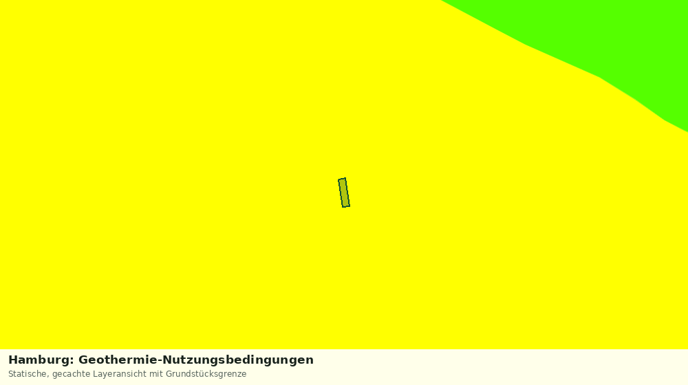 Statische Kartenansicht: Hamburg: Geothermie-Nutzungsbedingungen