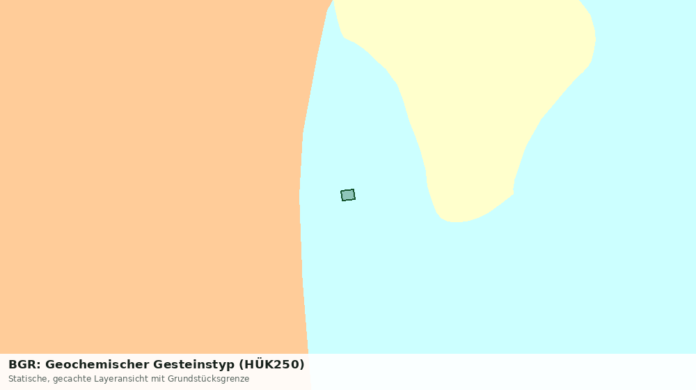 Statische Kartenansicht: BGR: Geochemischer Gesteinstyp (HÜK250)