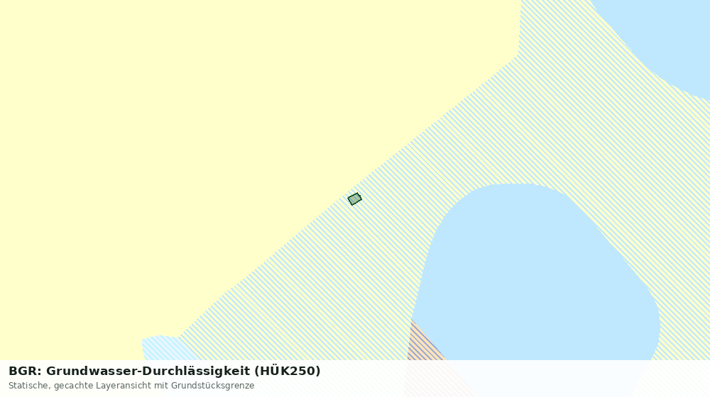Statische Kartenansicht: BGR: Grundwasser-Durchlässigkeit (HÜK250)