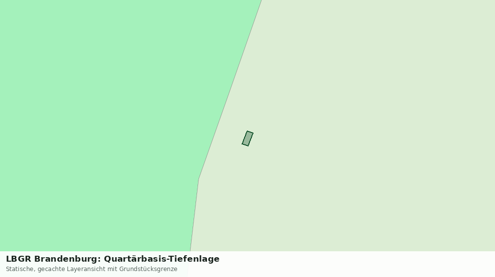 Statische Kartenansicht: LBGR Brandenburg: Quartärbasis-Tiefenlage
