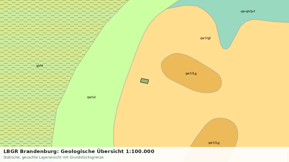 Statische Kartenansicht: LBGR Brandenburg: Geologische Übersicht 1:100.000