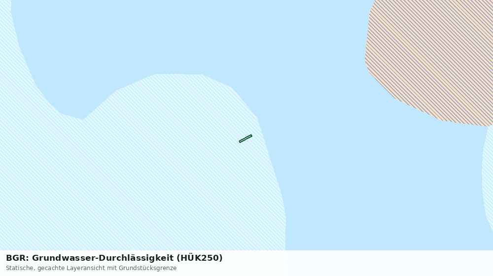 Statische Kartenansicht: BGR: Grundwasser-Durchlässigkeit (HÜK250)