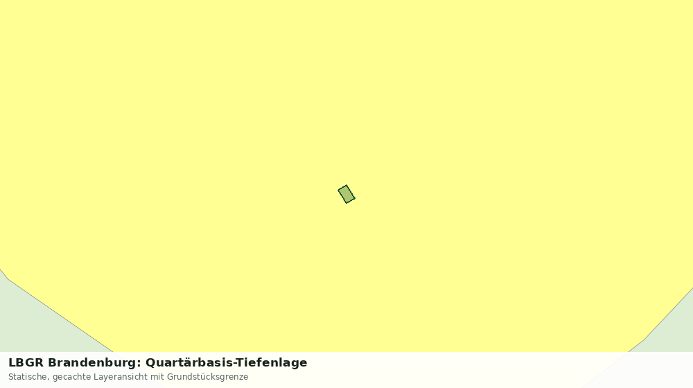 Statische Kartenansicht: LBGR Brandenburg: Quartärbasis-Tiefenlage