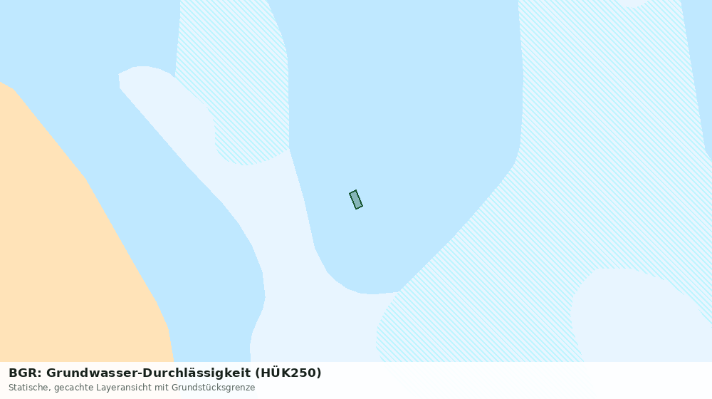 Statische Kartenansicht: BGR: Grundwasser-Durchlässigkeit (HÜK250)