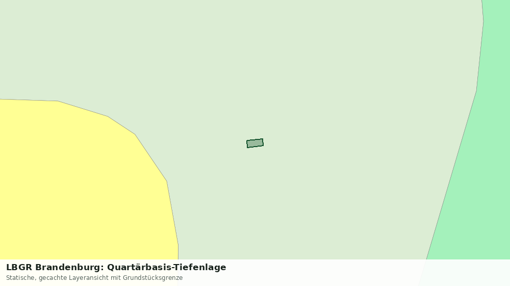Statische Kartenansicht: LBGR Brandenburg: Quartärbasis-Tiefenlage