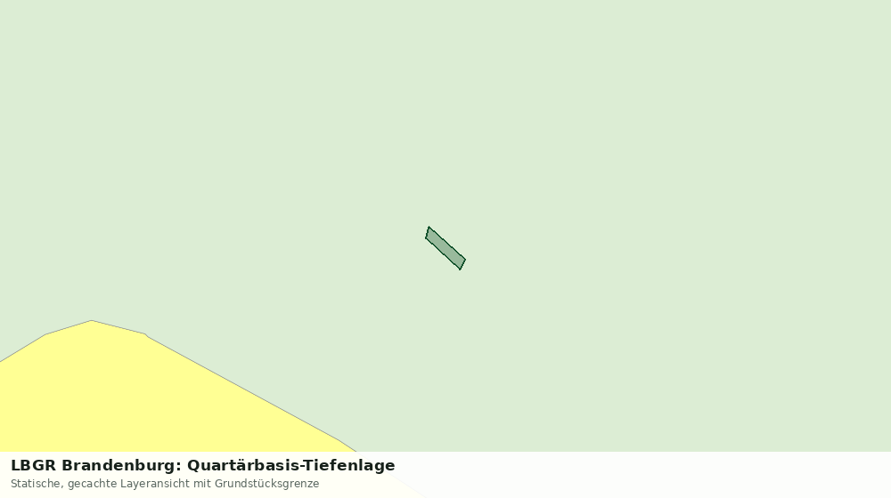 Statische Kartenansicht: LBGR Brandenburg: Quartärbasis-Tiefenlage