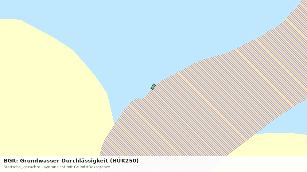 Statische Kartenansicht: BGR: Grundwasser-Durchlässigkeit (HÜK250)
