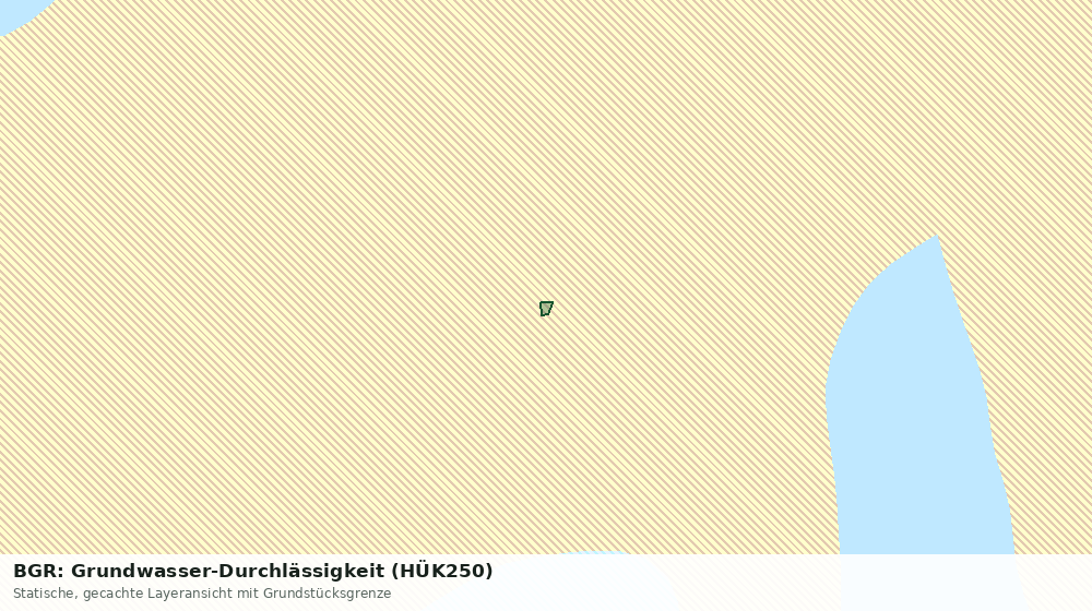 Statische Kartenansicht: BGR: Grundwasser-Durchlässigkeit (HÜK250)