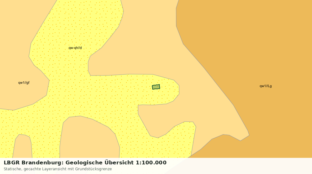 Statische Kartenansicht: LBGR Brandenburg: Geologische Übersicht 1:100.000