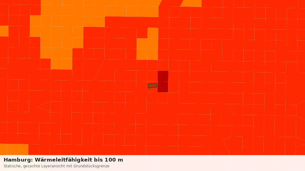 Statische Kartenansicht: Hamburg: Wärmeleitfähigkeit bis 100 m