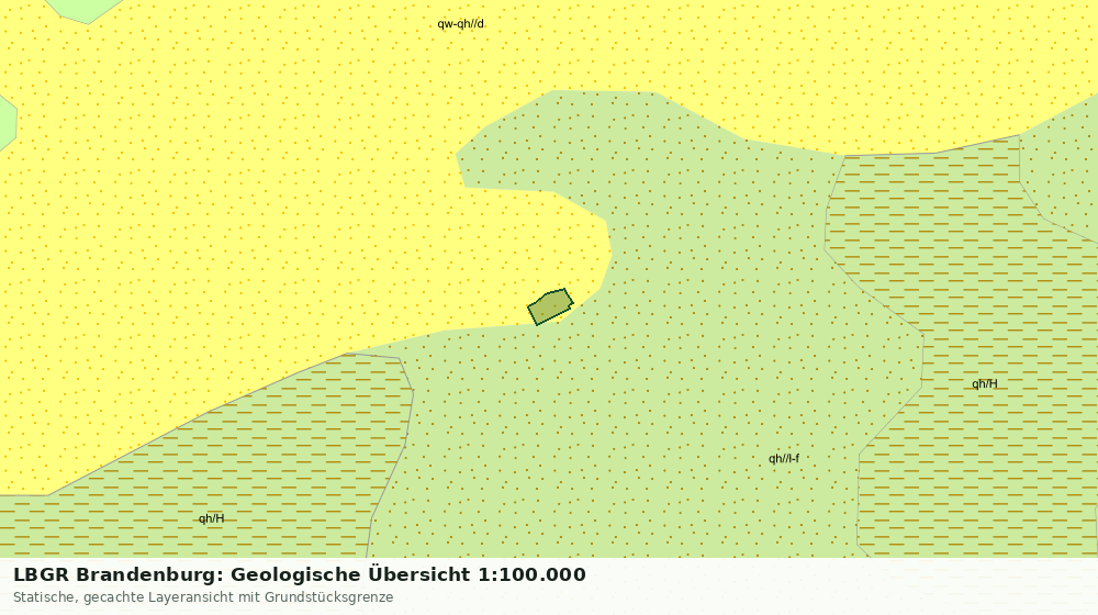 Statische Kartenansicht: LBGR Brandenburg: Geologische Übersicht 1:100.000