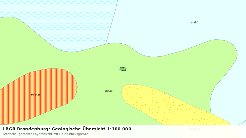 Statische Kartenansicht: LBGR Brandenburg: Geologische Übersicht 1:100.000
