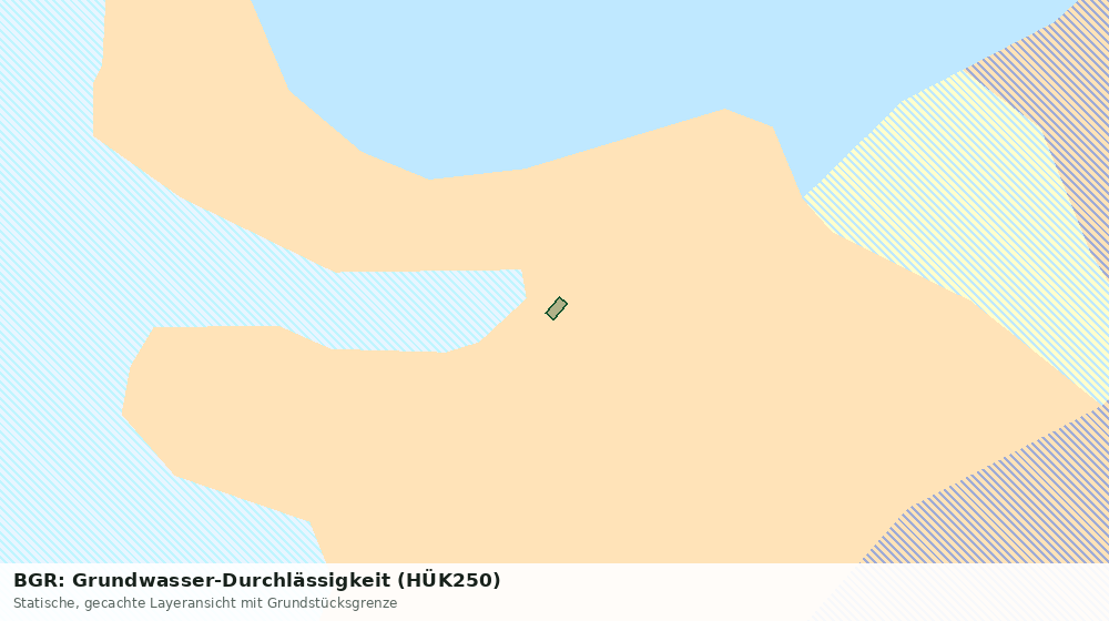 Statische Kartenansicht: BGR: Grundwasser-Durchlässigkeit (HÜK250)