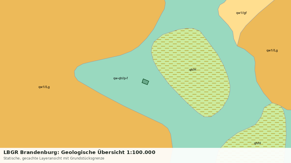 Statische Kartenansicht: LBGR Brandenburg: Geologische Übersicht 1:100.000
