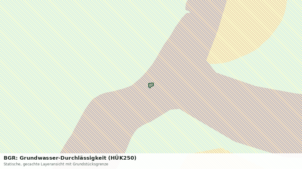 Statische Kartenansicht: BGR: Grundwasser-Durchlässigkeit (HÜK250)