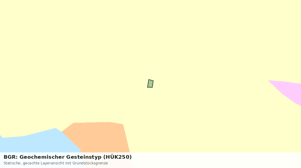 Statische Kartenansicht: BGR: Geochemischer Gesteinstyp (HÜK250)