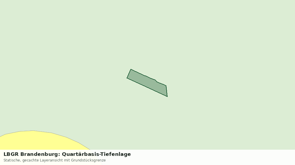Statische Kartenansicht: LBGR Brandenburg: Quartärbasis-Tiefenlage