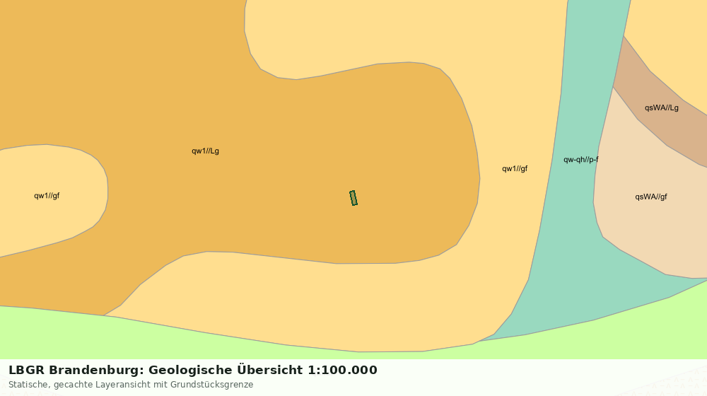 Statische Kartenansicht: LBGR Brandenburg: Geologische Übersicht 1:100.000