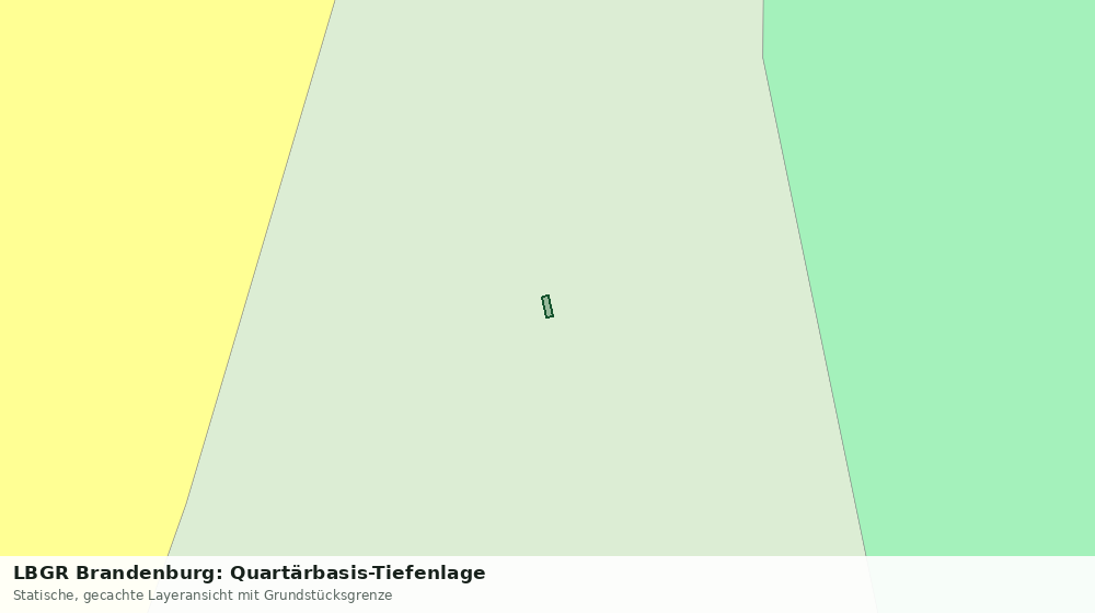 Statische Kartenansicht: LBGR Brandenburg: Quartärbasis-Tiefenlage