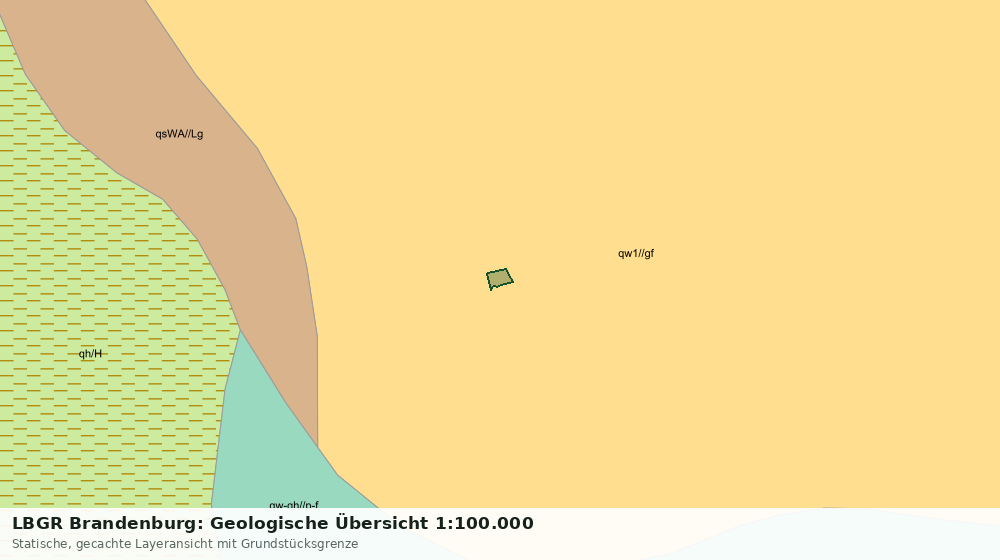 Statische Kartenansicht: LBGR Brandenburg: Geologische Übersicht 1:100.000