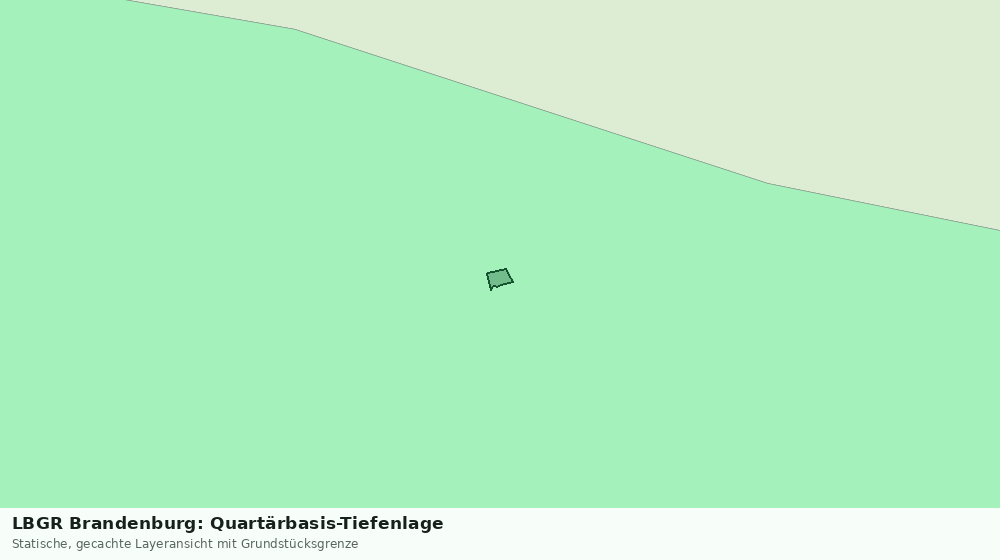 Statische Kartenansicht: LBGR Brandenburg: Quartärbasis-Tiefenlage